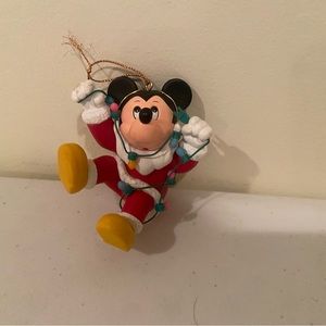 Grolier Collectibles Vintage Mickey Mouse with Christmas Lights Ornament
